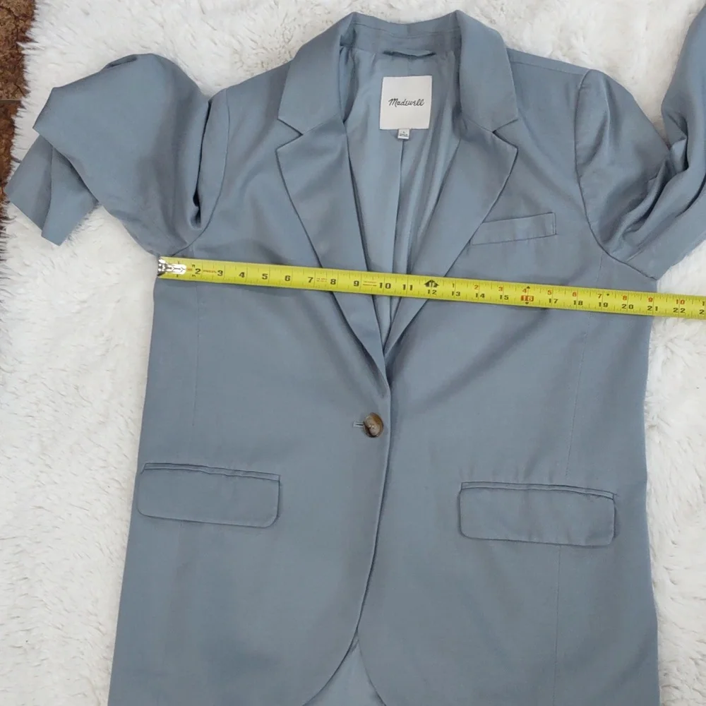 Madewell Light Blue Jacket, Size L - Picture 16 of 17